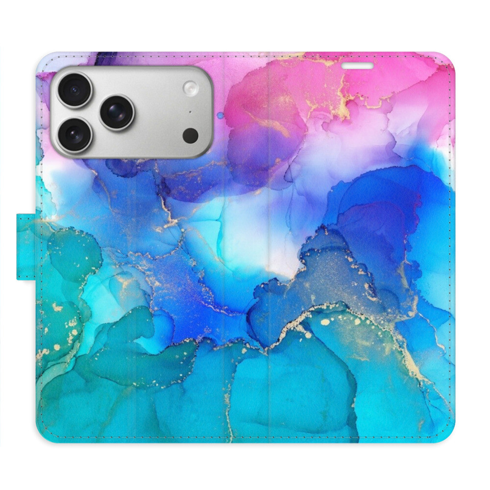 Flipové puzdro iSaprio - BluePink Paint - iPhone 17 Pro Max