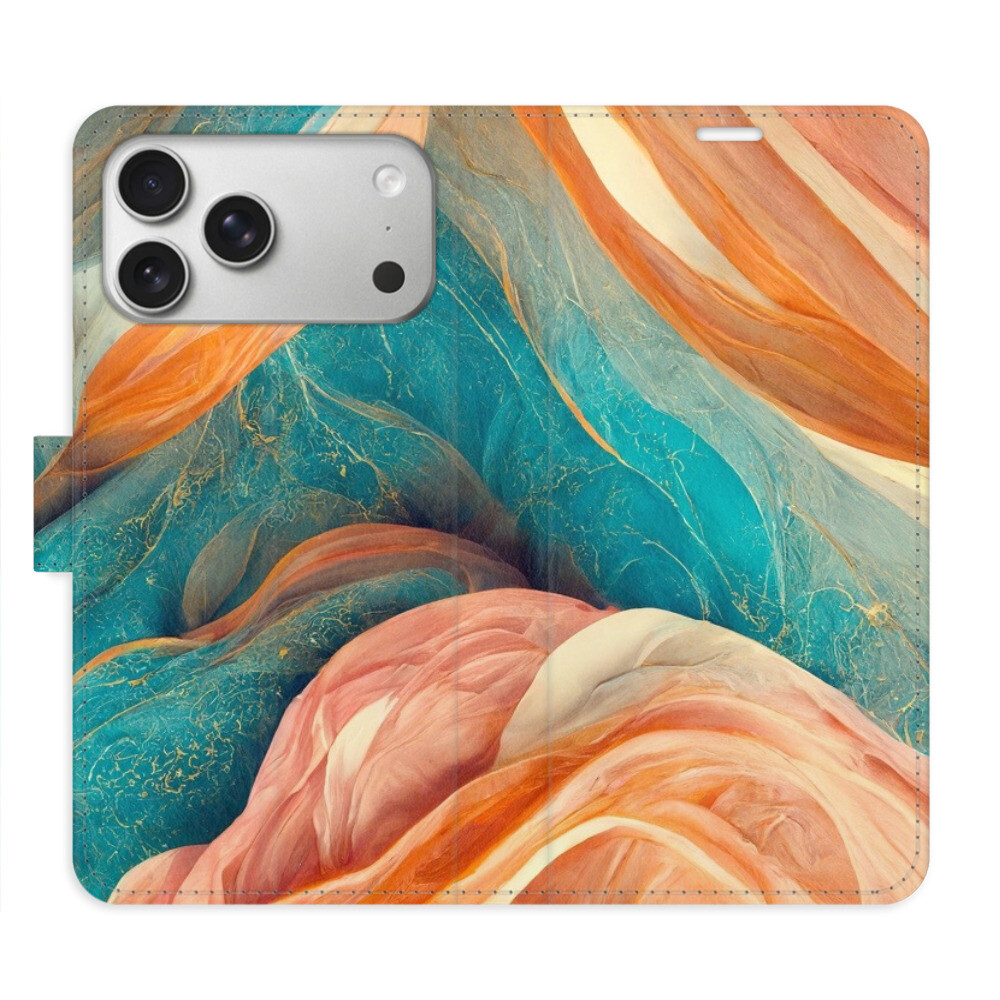 Flipové puzdro iSaprio - Blue and Orange - iPhone 17 Pro Max