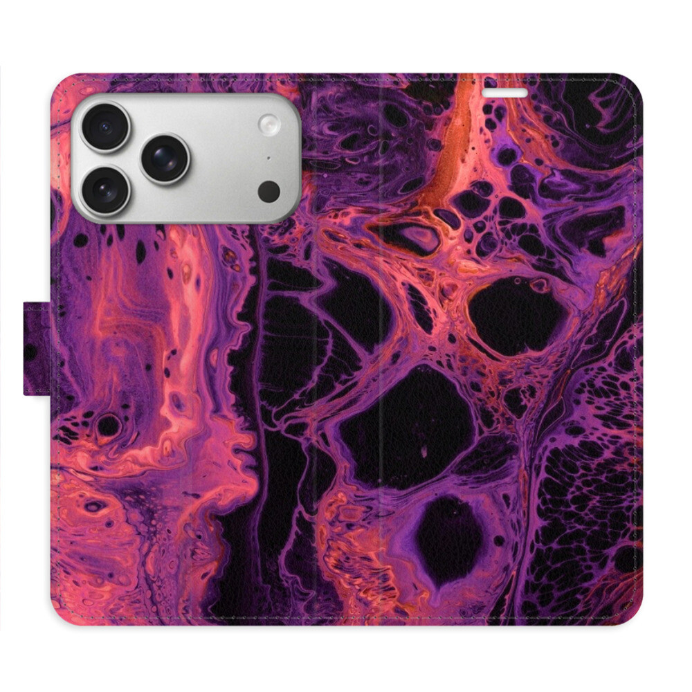 Flipové puzdro iSaprio - Abstract Dark 02 - iPhone 17 Pro Max