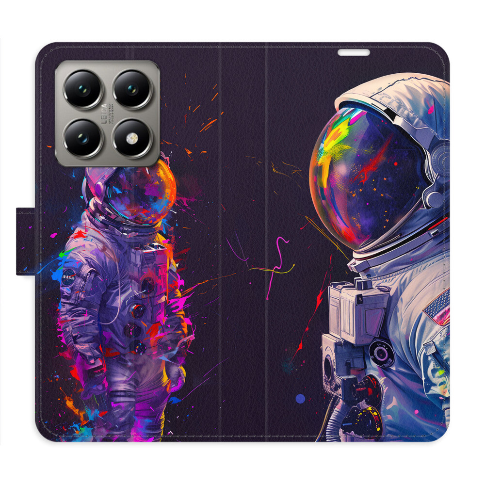 Flipové puzdro iSaprio - Neon Astronaut 02 - Xiaomi 14T