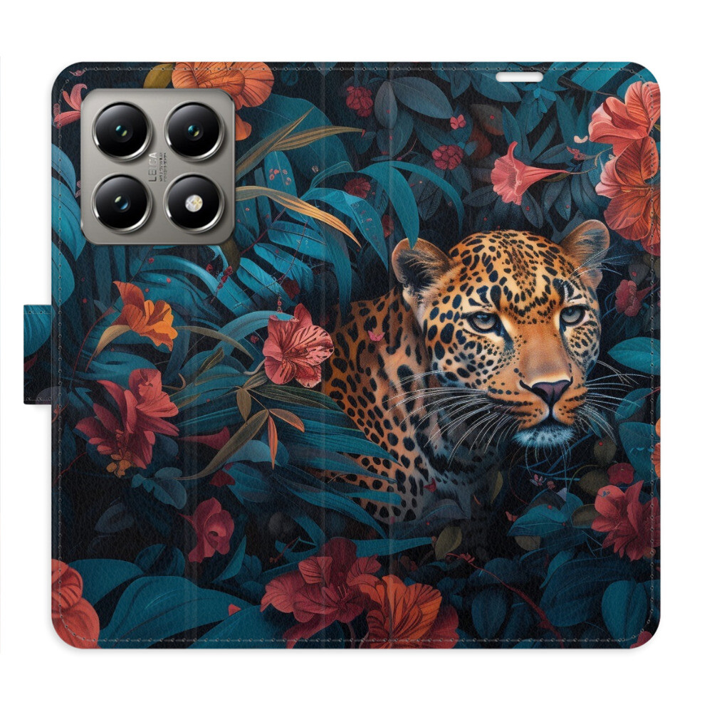 Flipové puzdro iSaprio - Flower Jaguar 02 - Xiaomi 14T