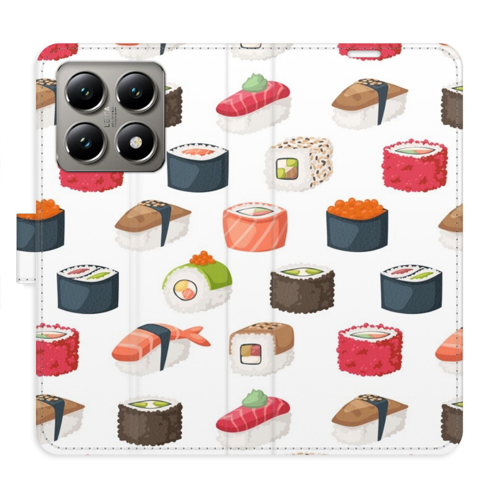 Flipové puzdro iSaprio - Sushi Pattern 02 - Xiaomi 14T
