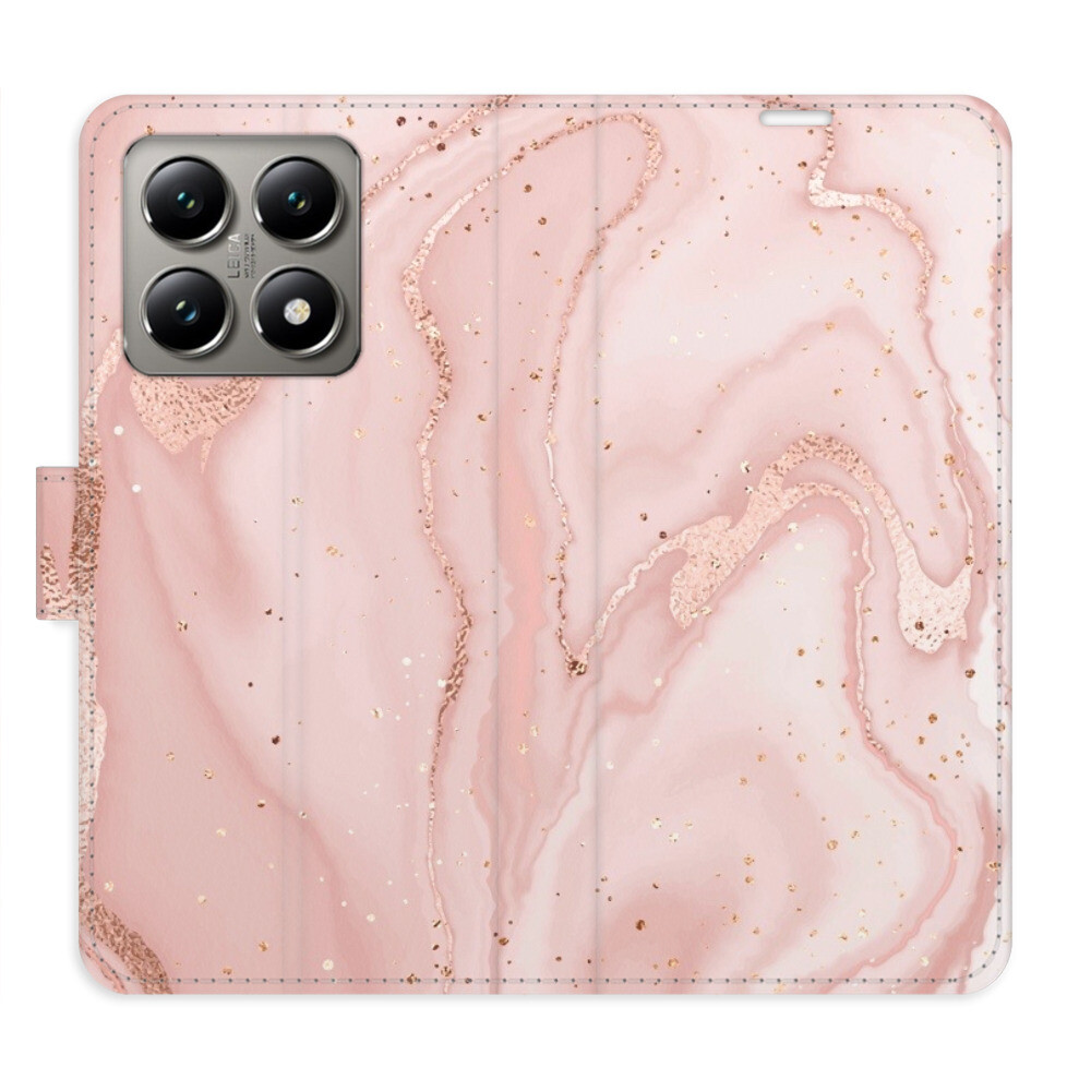 Flipové puzdro iSaprio - RoseGold Marble - Xiaomi 14T