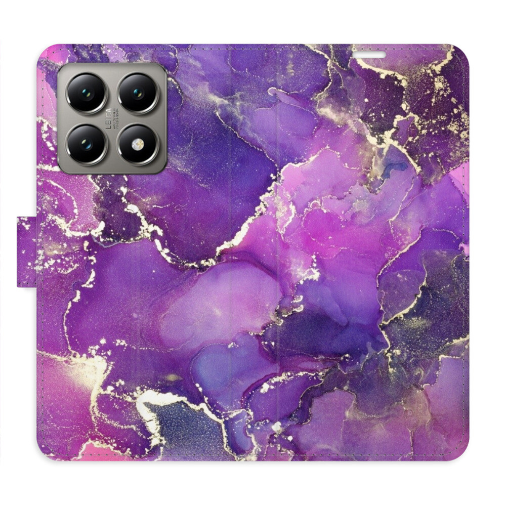 Flipové puzdro iSaprio - Purple Marble - Xiaomi 14T