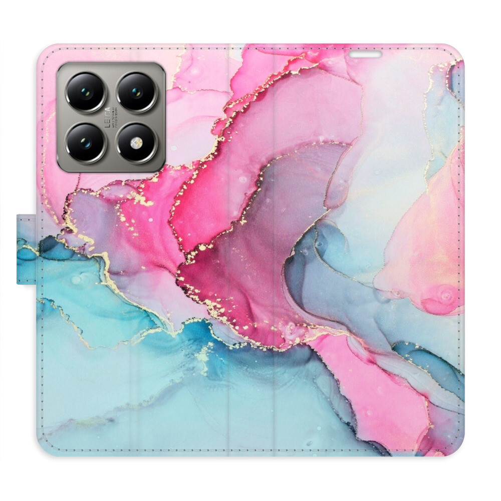 Flipové puzdro iSaprio - PinkBlue Marble - Xiaomi 14T