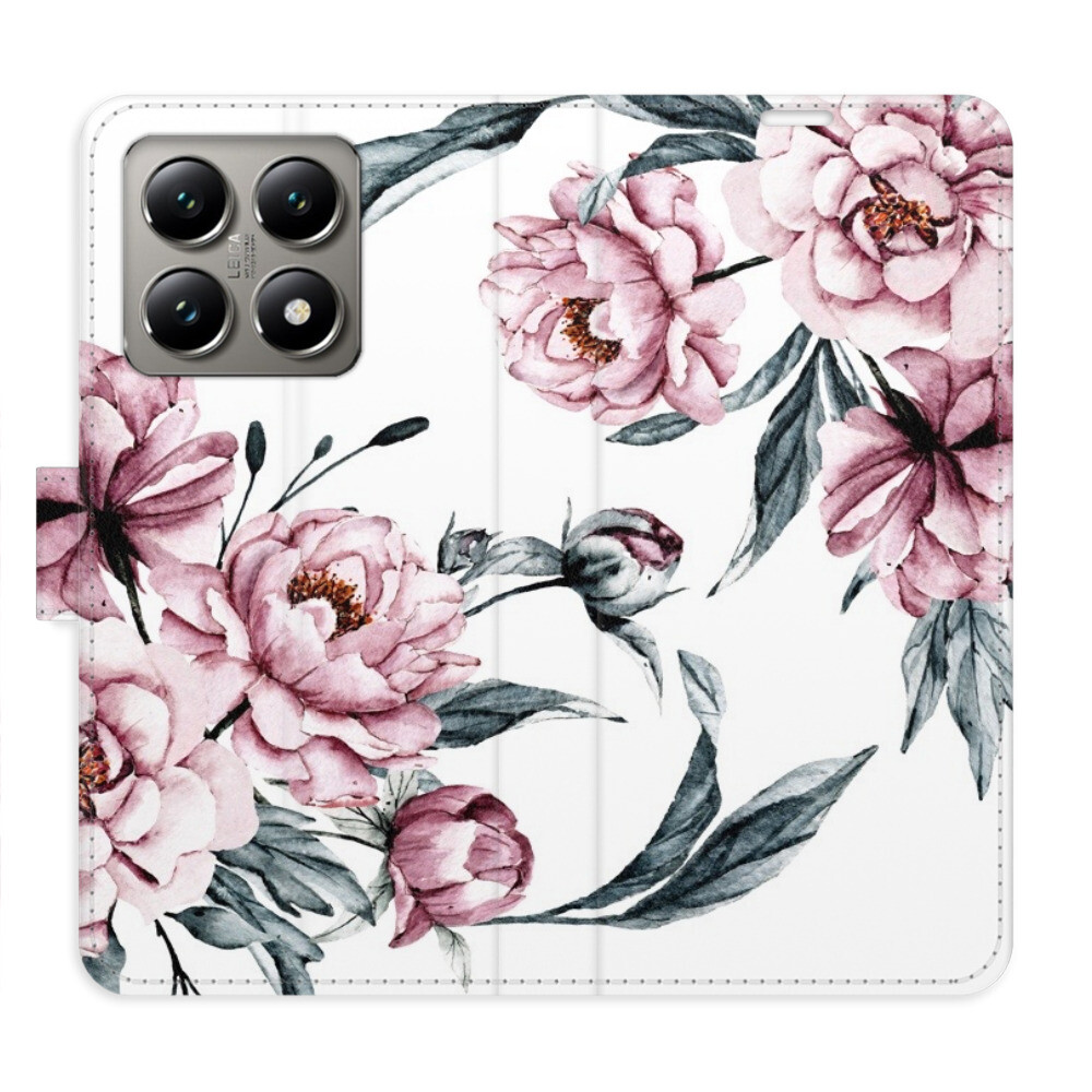 Flipové puzdro iSaprio - Pink Flowers - Xiaomi 14T