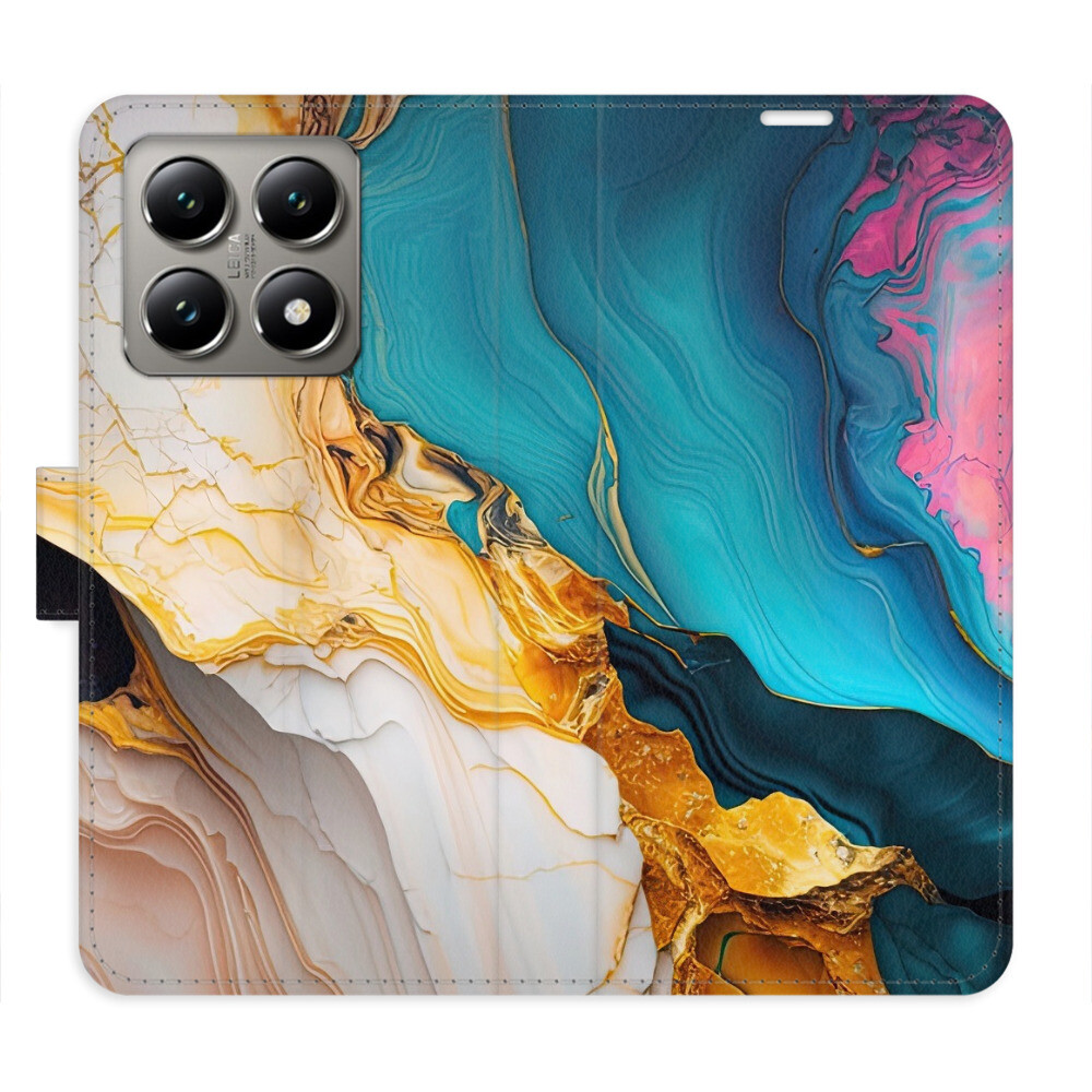 Flipové puzdro iSaprio - Colourful Marble - Xiaomi 14T Pro