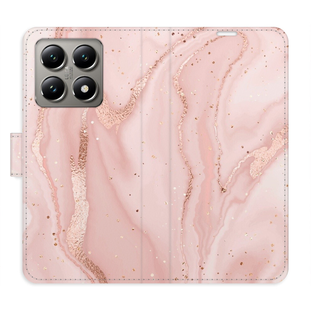 Flipové puzdro iSaprio - RoseGold Marble - Xiaomi 14T Pro