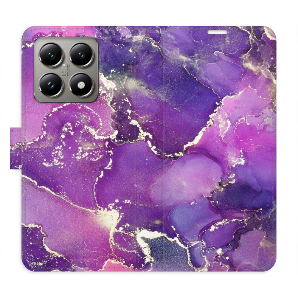 Flipové puzdro iSaprio - Purple Marble - Xiaomi 14T Pro