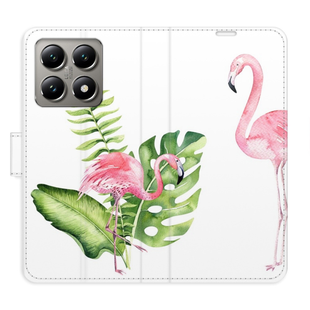 Flipové puzdro iSaprio - Flamingos - Xiaomi 14T Pro