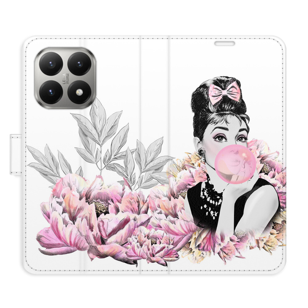 Flipové puzdro iSaprio - Girl with bubble - Xiaomi 15T