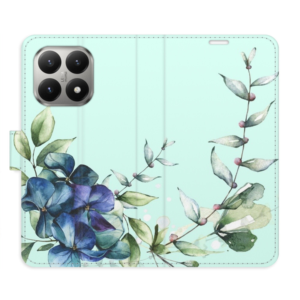 Flipové puzdro iSaprio - Blue Flowers - Xiaomi 15T