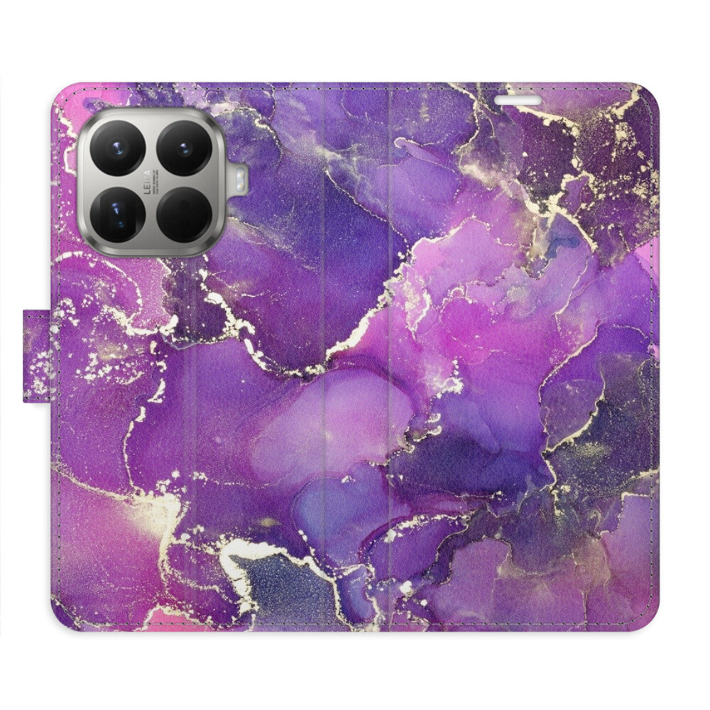 Flipové puzdro iSaprio - Purple Marble - Xiaomi 15T Pro