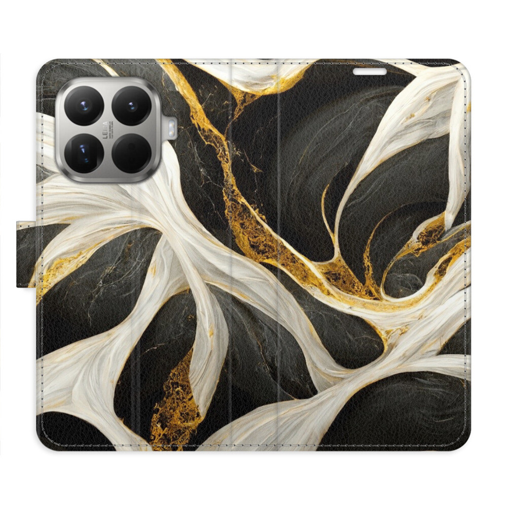 Flipové puzdro iSaprio - BlackGold Marble - Xiaomi 15T Pro