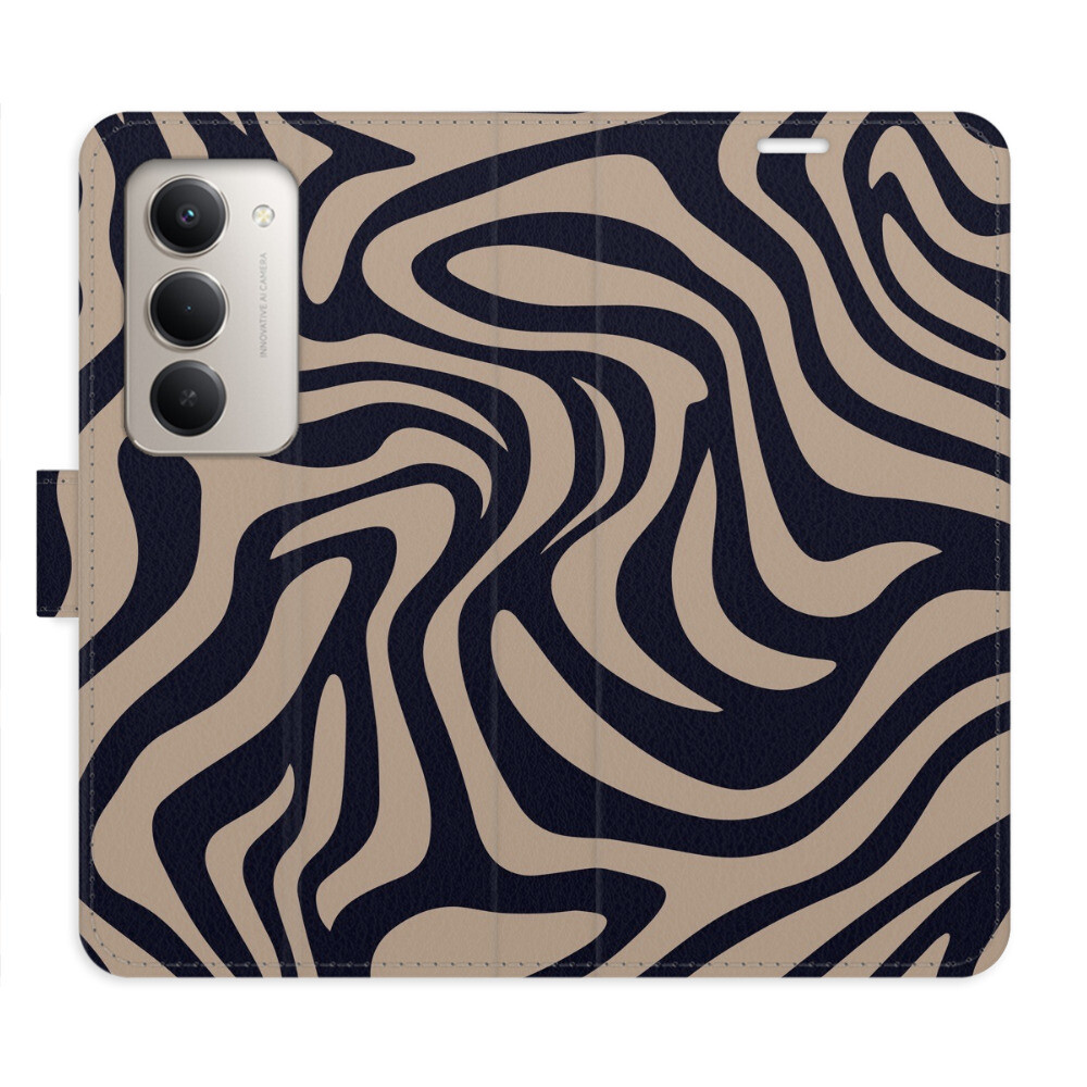 Flipové puzdro iSaprio - Zebra Black 02 - Xiaomi Redmi 15