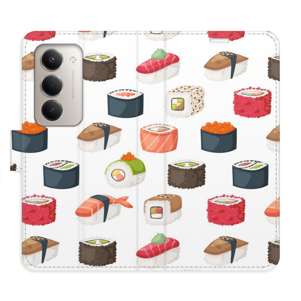 Flipové puzdro iSaprio - Sushi Pattern 02 - Xiaomi Redmi 15