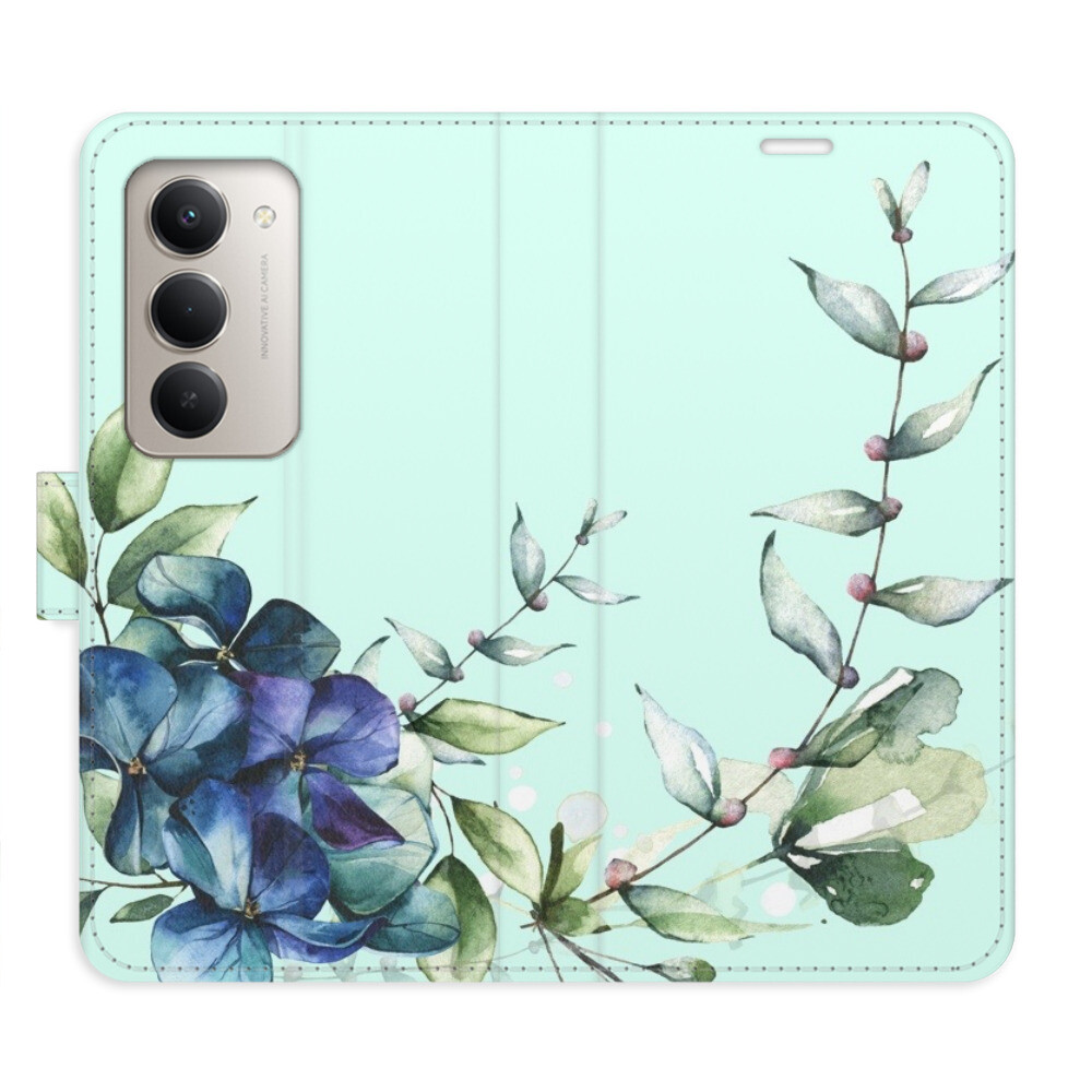 Flipové puzdro iSaprio - Blue Flowers - Xiaomi Redmi 15