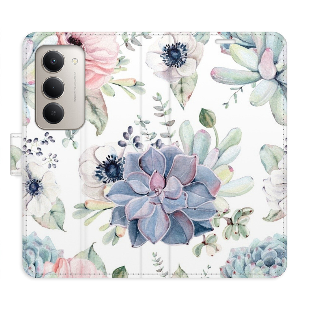 Flipové puzdro iSaprio - Succulents - Xiaomi Redmi 15 5G