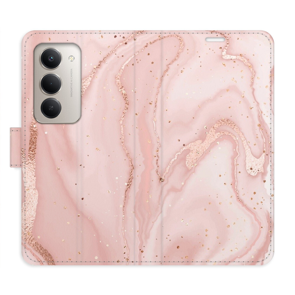 Flipové puzdro iSaprio - RoseGold Marble - Xiaomi Redmi 15 5G
