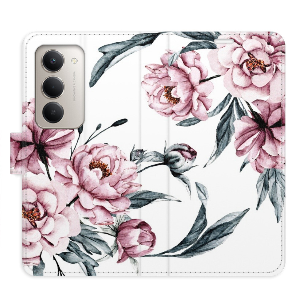 Flipové puzdro iSaprio - Pink Flowers - Xiaomi Redmi 15 5G