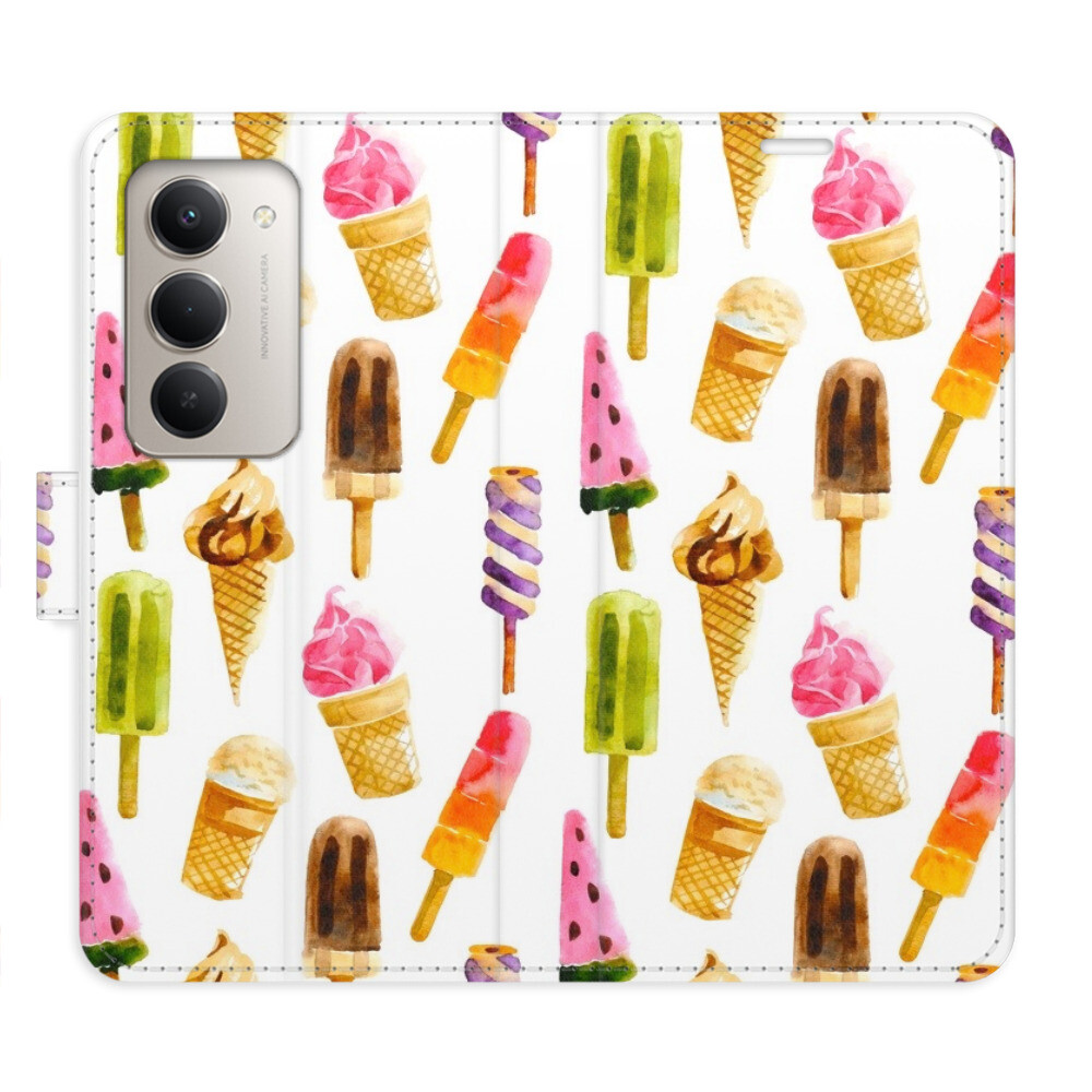 Flipové puzdro iSaprio - Ice Cream Pattern - Xiaomi Redmi 15 5G