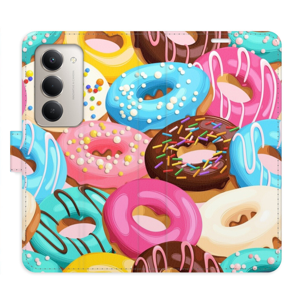 Flipové puzdro iSaprio - Donuts Pattern 02 - Xiaomi Redmi 15 5G
