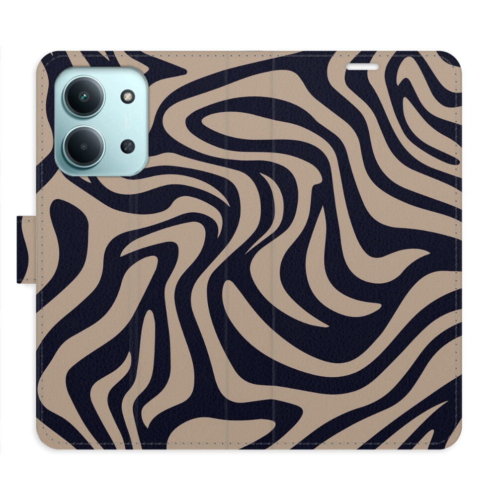 Flipové puzdro iSaprio - Zebra Black 02 - Xiaomi Redmi 15C