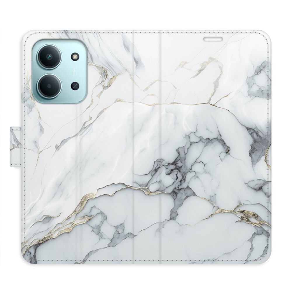 Flipové puzdro iSaprio - SilverMarble 15 - Xiaomi Redmi 15C