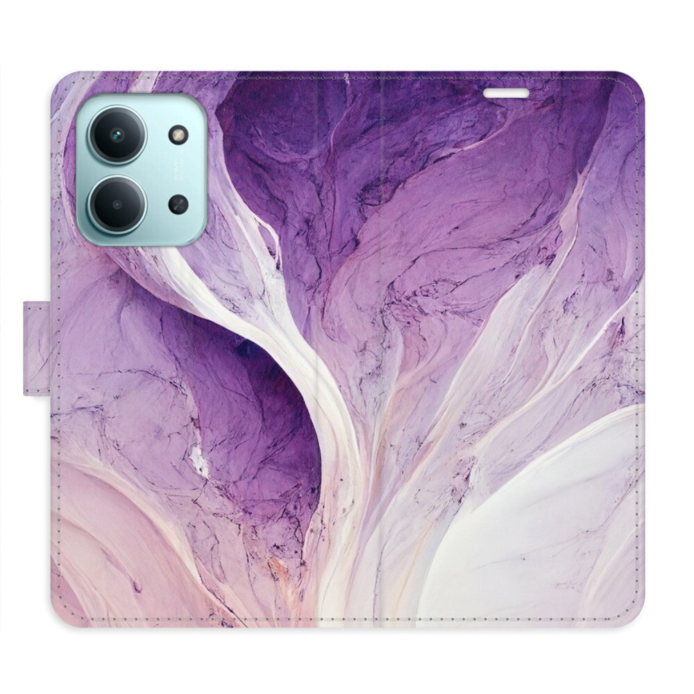 Flipové puzdro iSaprio - Purple Paint - Xiaomi Redmi 15C