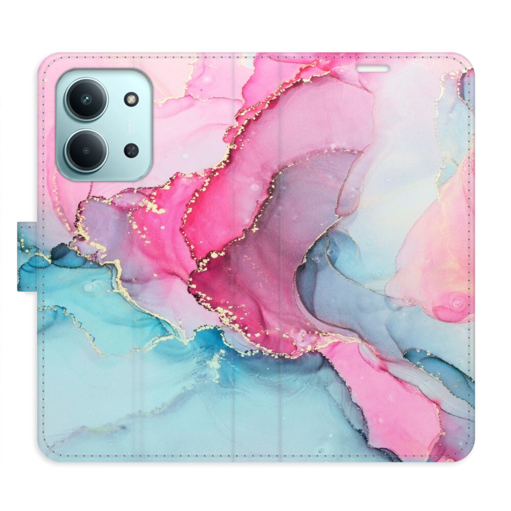 Flipové puzdro iSaprio - PinkBlue Marble - Xiaomi Redmi 15C