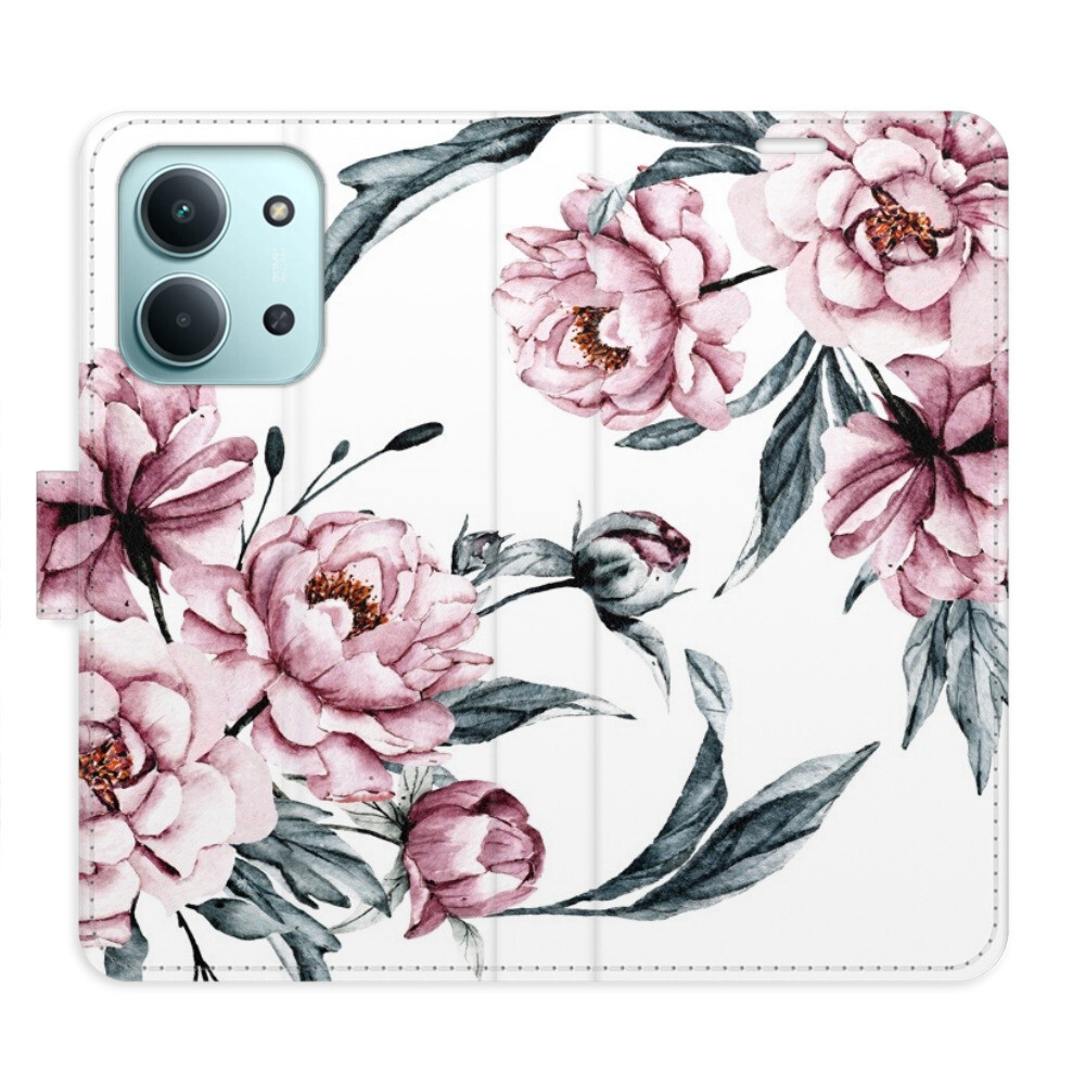 Flipové puzdro iSaprio - Pink Flowers - Xiaomi Redmi 15C