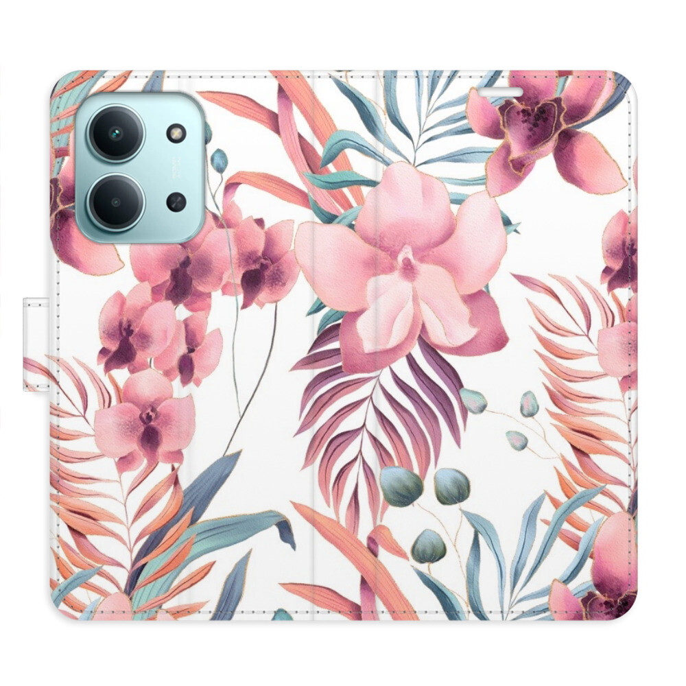 Flipové puzdro iSaprio - Pink Flowers 02 - Xiaomi Redmi 15C