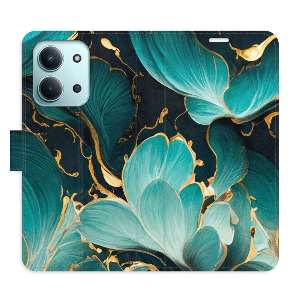 Flipové puzdro iSaprio - Blue Flowers 02 - Xiaomi Redmi 15C