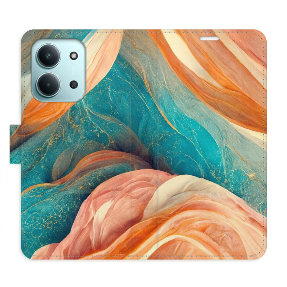 Flipové puzdro iSaprio - Blue and Orange - Xiaomi Redmi 15C