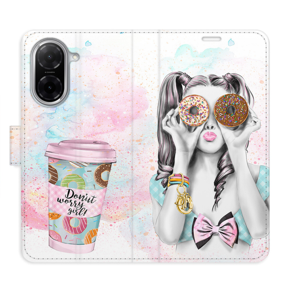 Flipové puzdro iSaprio - Donut Worry Girl - Xiaomi Redmi A5
