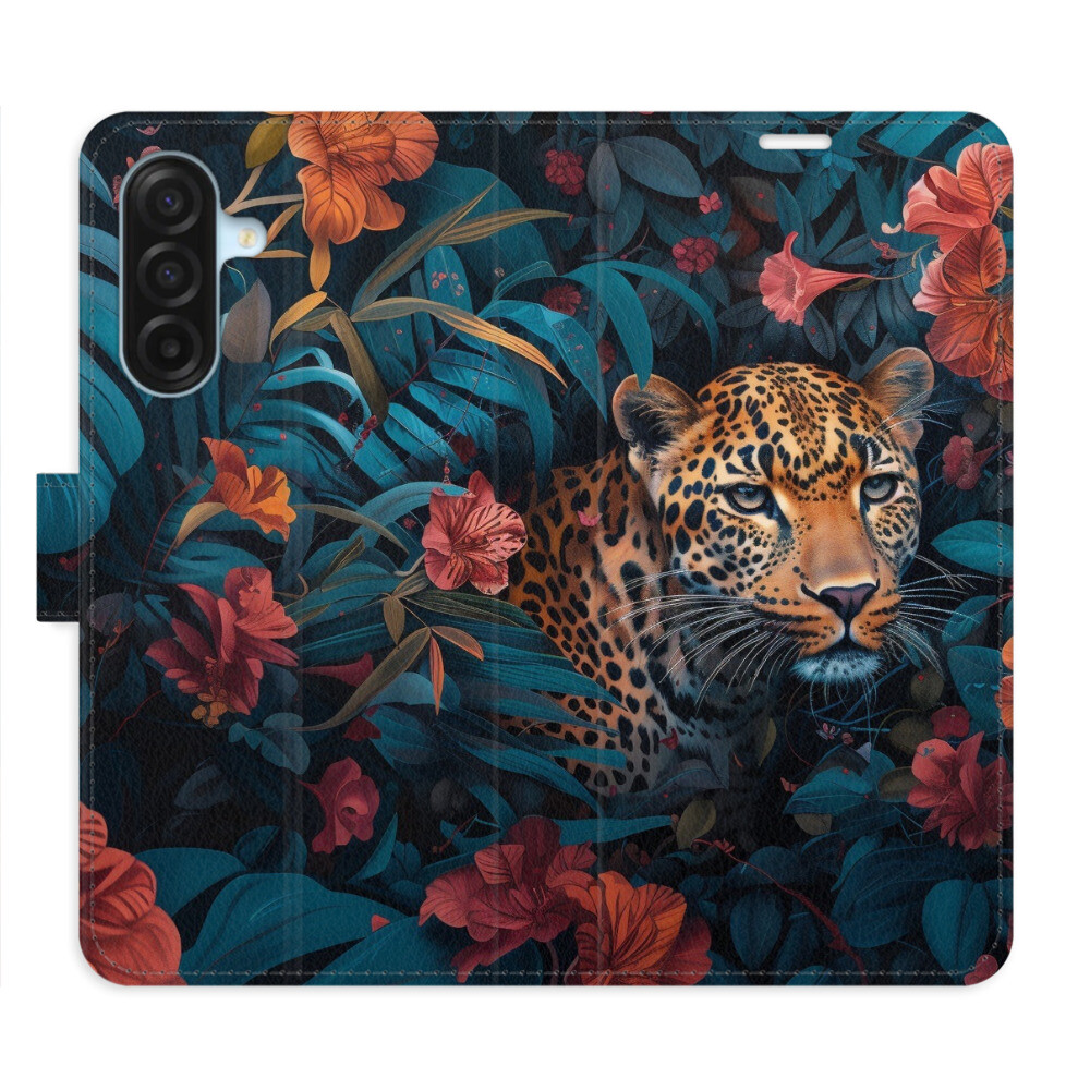 Flipové puzdro iSaprio - Flower Jaguar 02 - Samsung Galaxy A17 / A17 5G