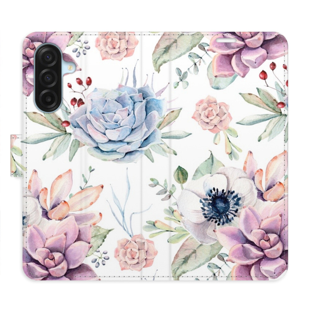Flipové puzdro iSaprio - Succulents Pattern - Samsung Galaxy A17 / A17 5G