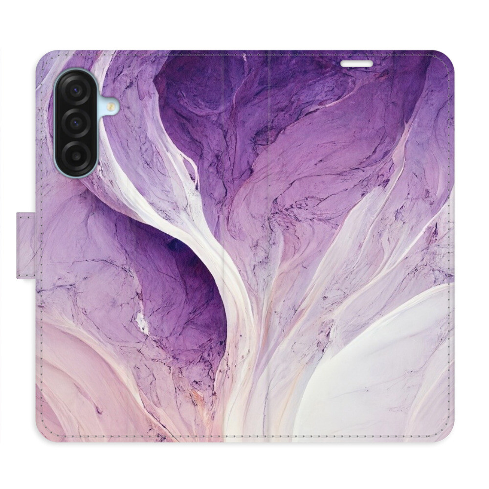 Flipové puzdro iSaprio - Purple Paint - Samsung Galaxy A17 / A17 5G