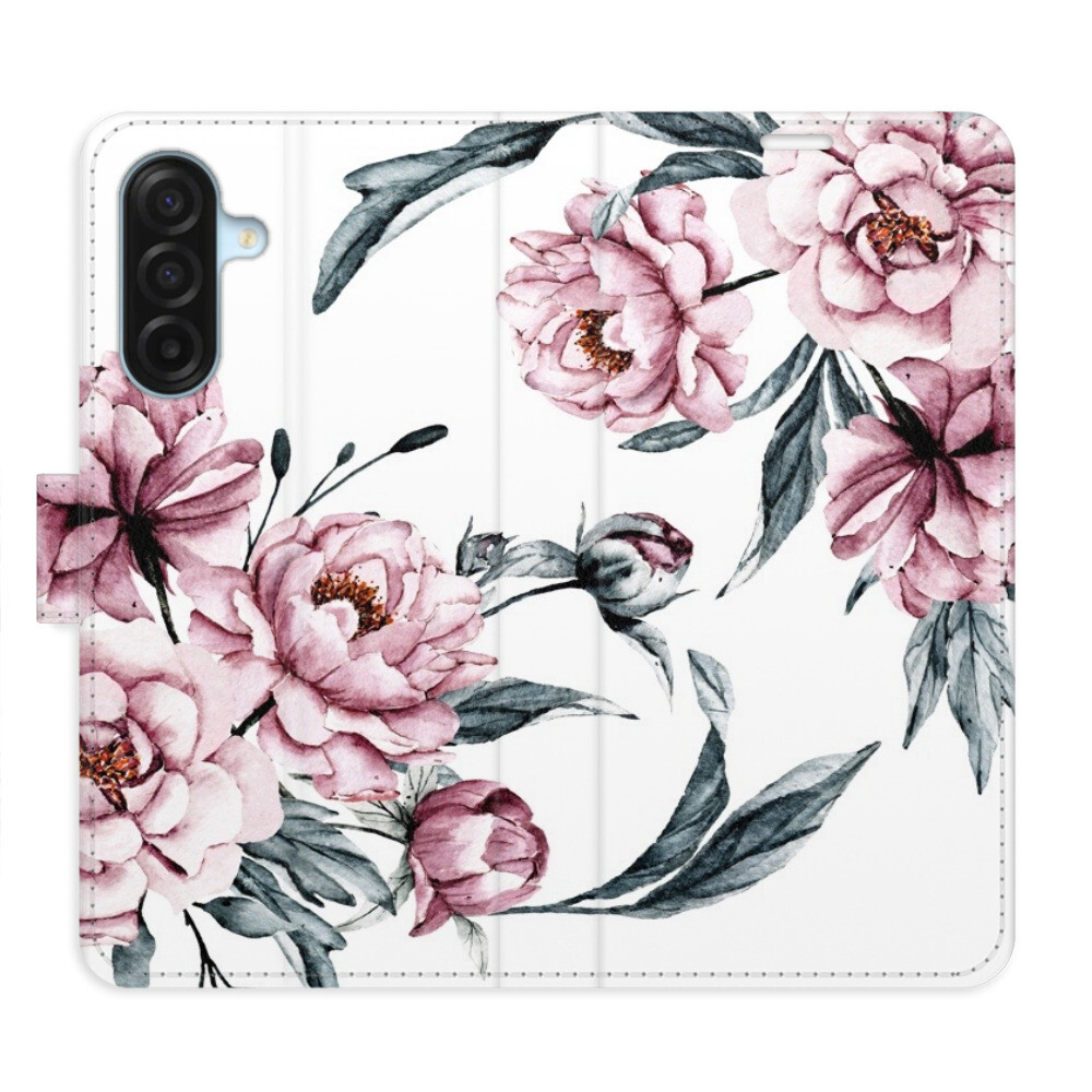 Flipové puzdro iSaprio - Pink Flowers - Samsung Galaxy A17 / A17 5G