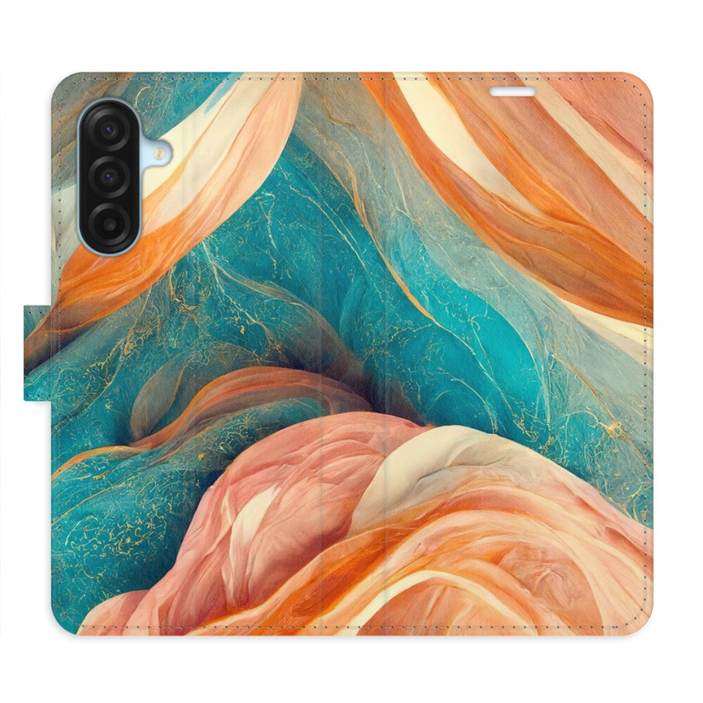 Flipové puzdro iSaprio - Blue and Orange - Samsung Galaxy A17 / A17 5G