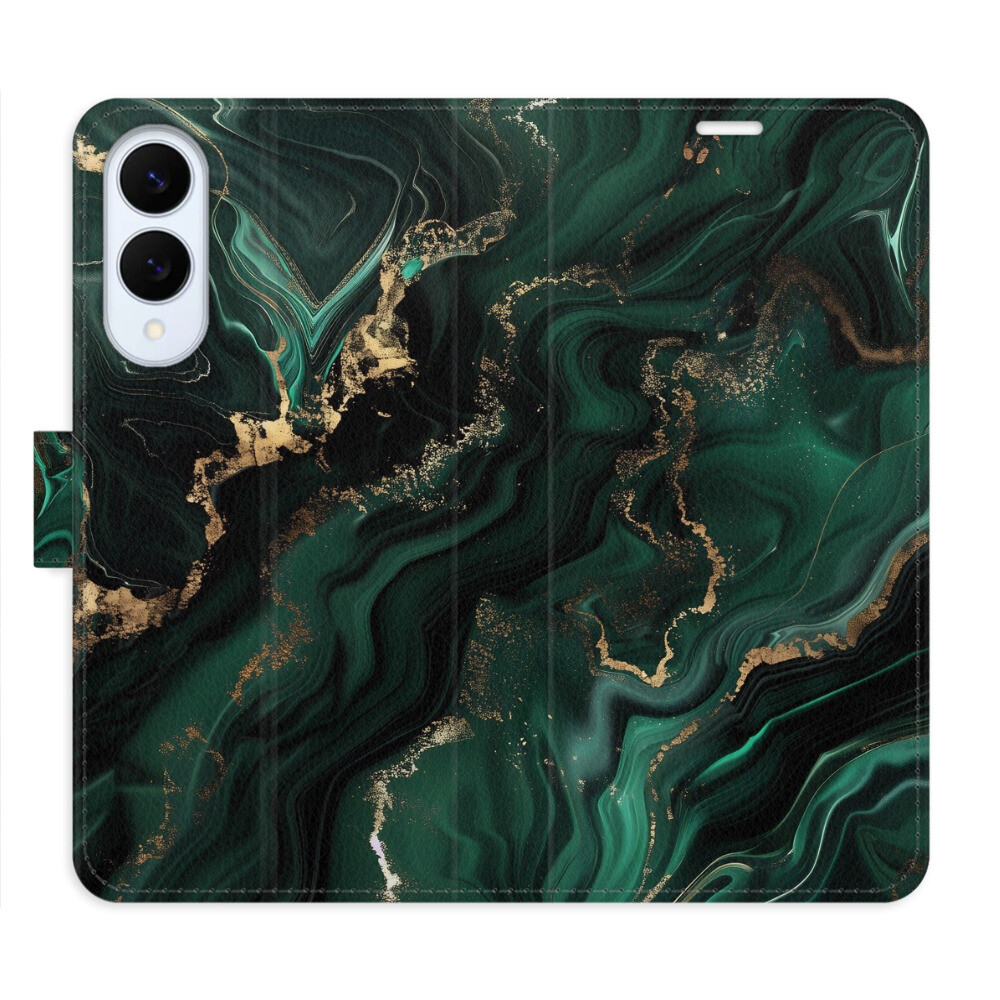 Flipové puzdro iSaprio - Emerald 02 - Samsung Galaxy S25 Edge