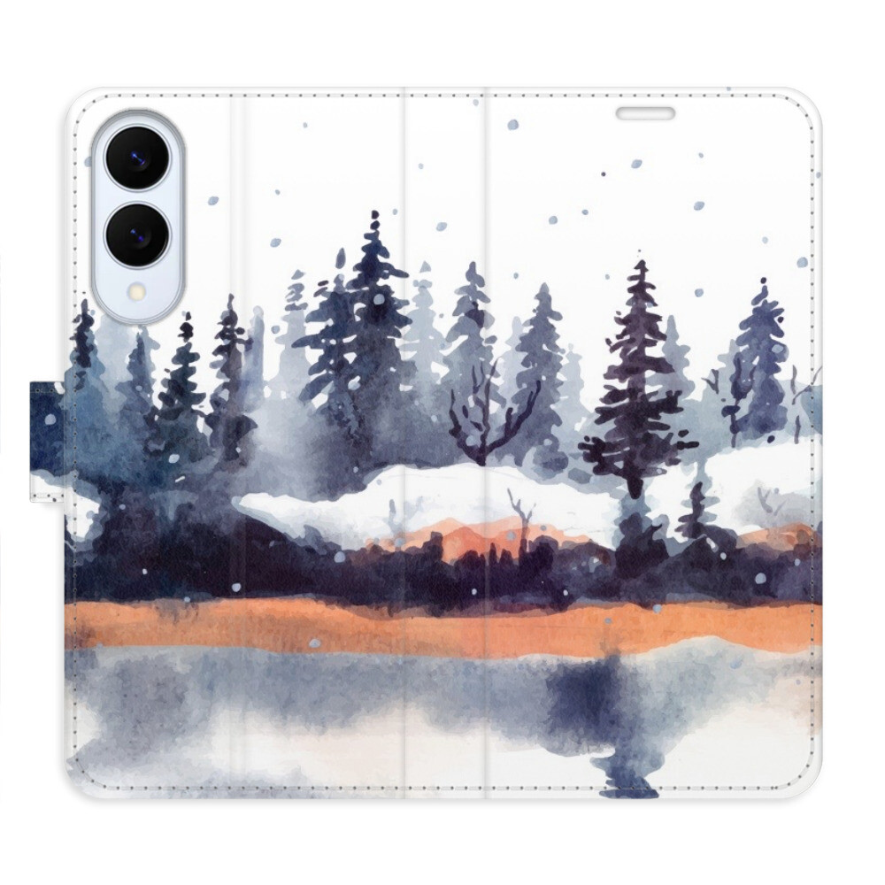 Flipové puzdro iSaprio - Winter 02 - Samsung Galaxy S25 Edge