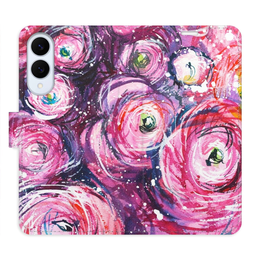 Flipové puzdro iSaprio - Retro Paint 02 - Samsung Galaxy S25 Edge