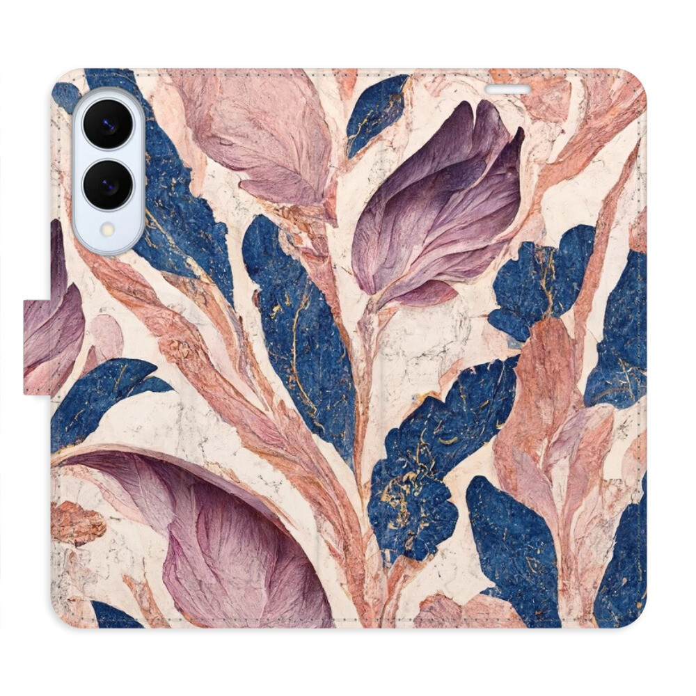 Flipové puzdro iSaprio - Old Leaves 02 - Samsung Galaxy S25 Edge