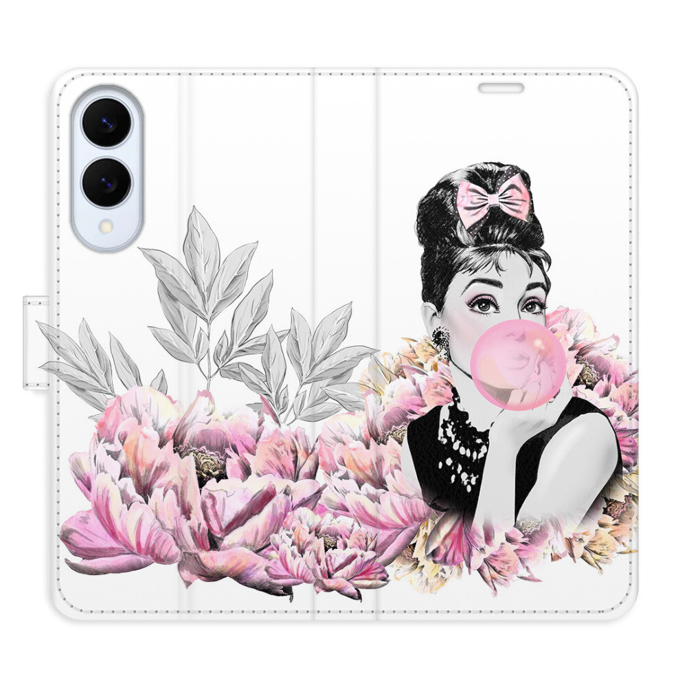 Flipové puzdro iSaprio - Girl with bubble - Samsung Galaxy S25 Edge