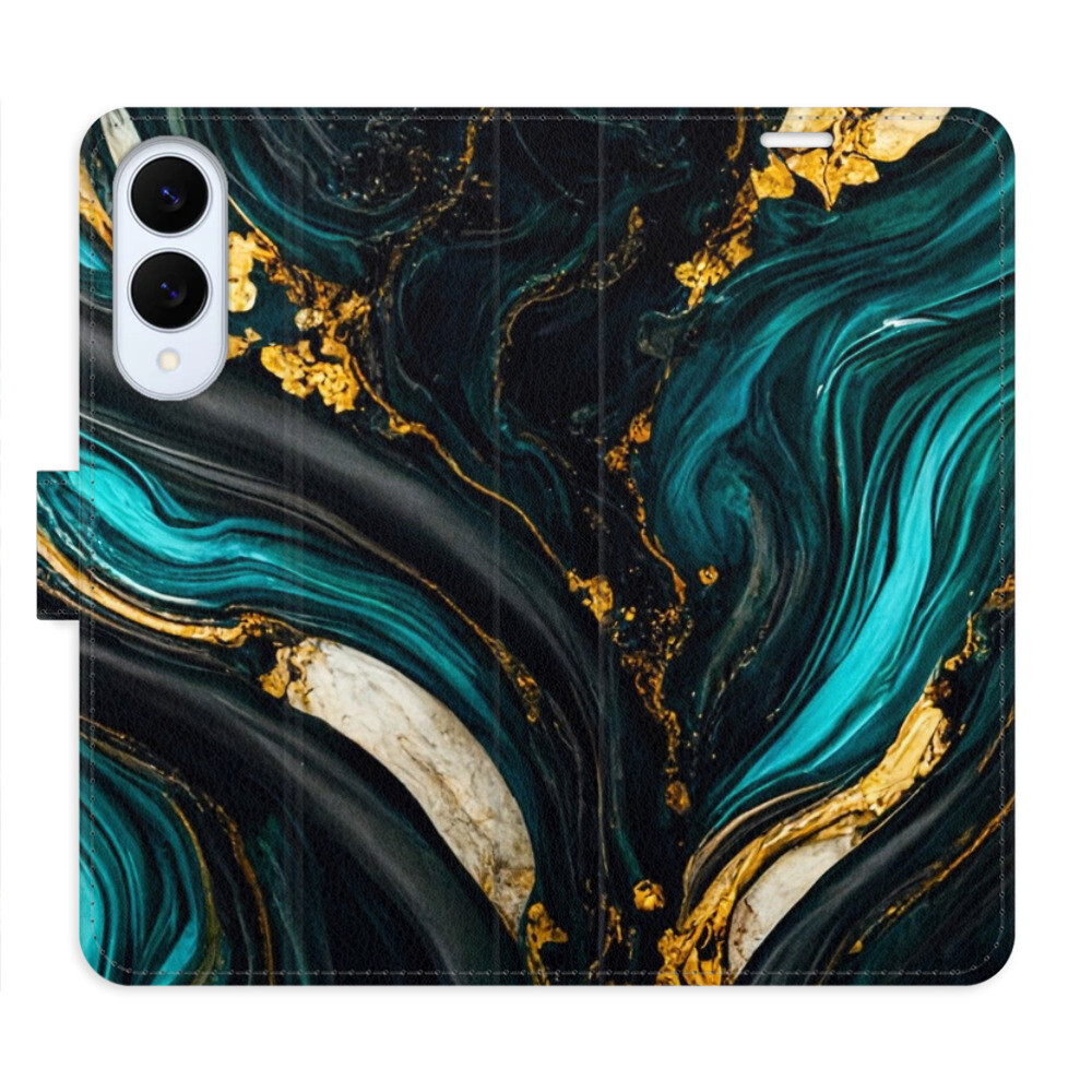 Flipové puzdro iSaprio - Dark Paint - Samsung Galaxy S25 Edge