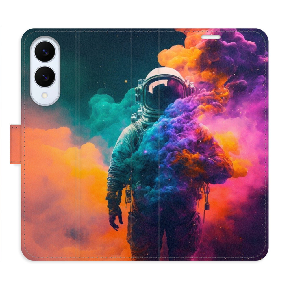 Flipové puzdro iSaprio - Astronaut in Colours 02 - Samsung Galaxy S25 Edge
