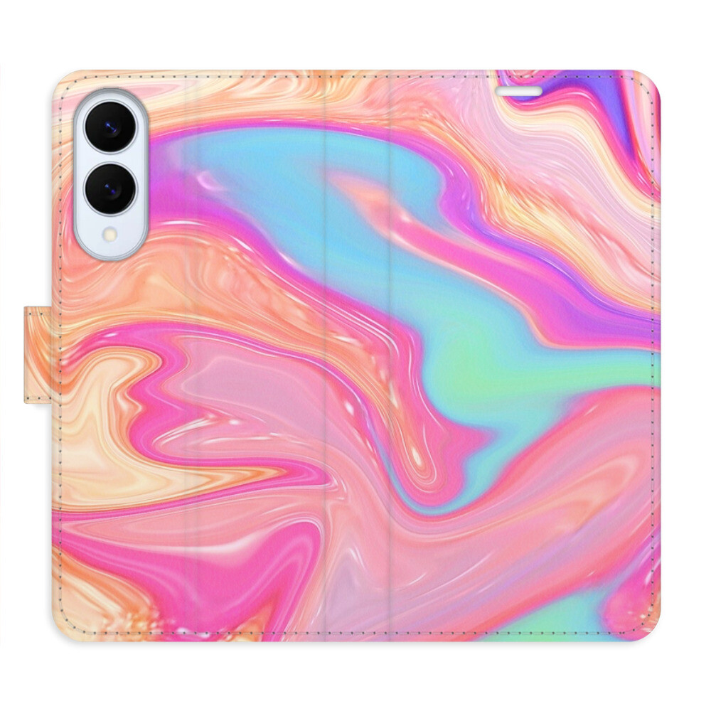 Flipové puzdro iSaprio - Abstract Paint 07 - Samsung Galaxy S25 Edge