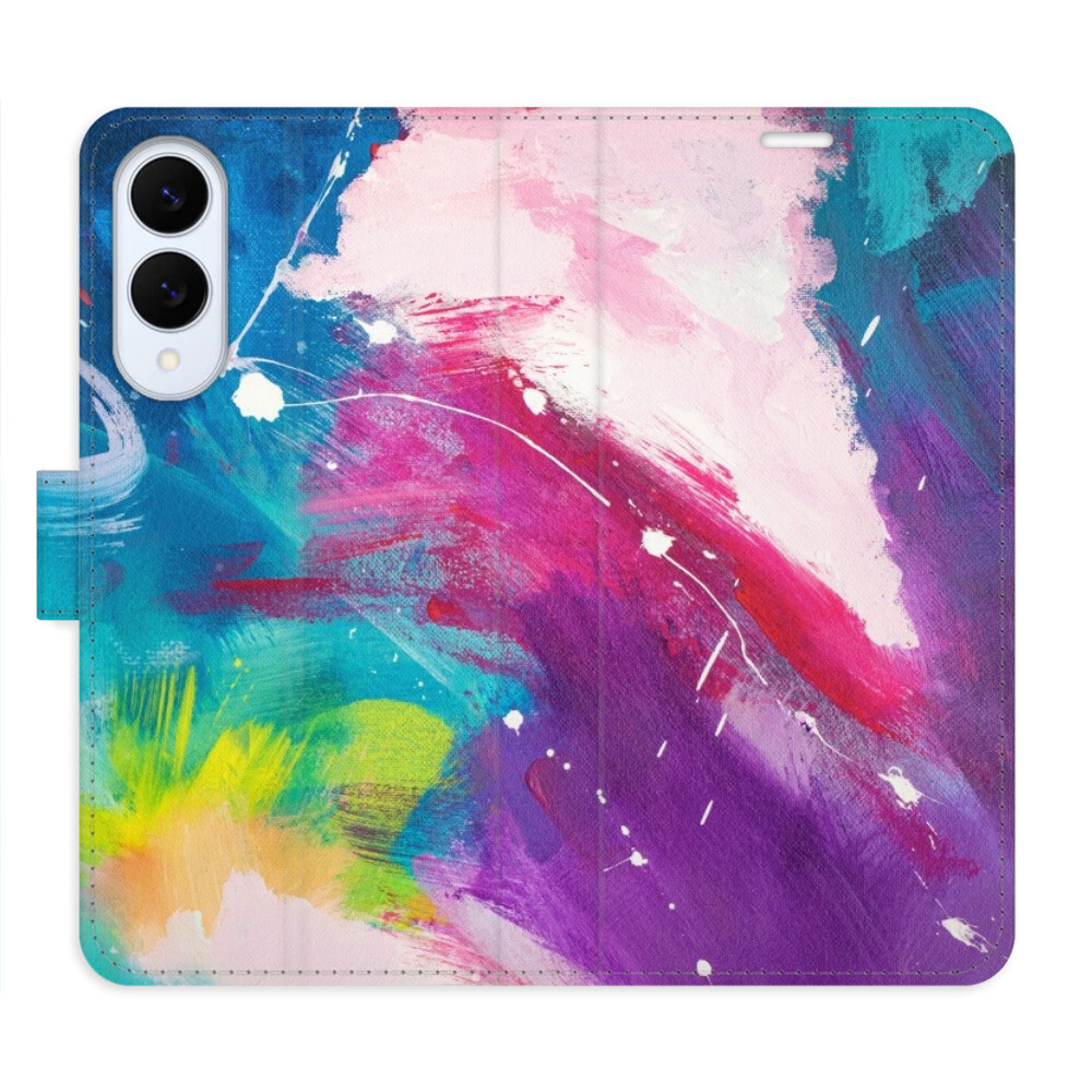 Flipové puzdro iSaprio - Abstract Paint 05 - Samsung Galaxy S25 Edge