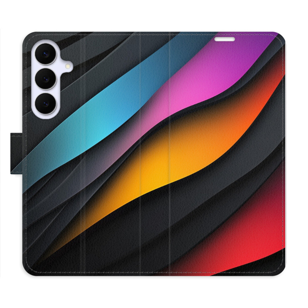 Flipové puzdro iSaprio - Color Waves - Samsung Galaxy S25 FE